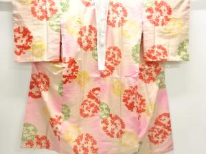 アンティーク　花丸文様長襦袢